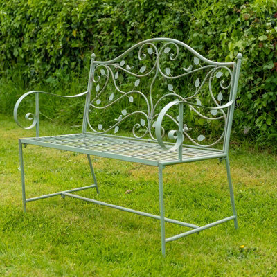 Woodland Bench - L105 x W55 x H96 cm - Green | DIY at B&Q