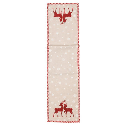 Woodland Deer Dining Table Decoration Table Runner Tablecloth