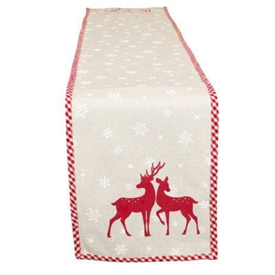 Woodland Deer Dining Table Decoration Table Runner Tablecloth - 3