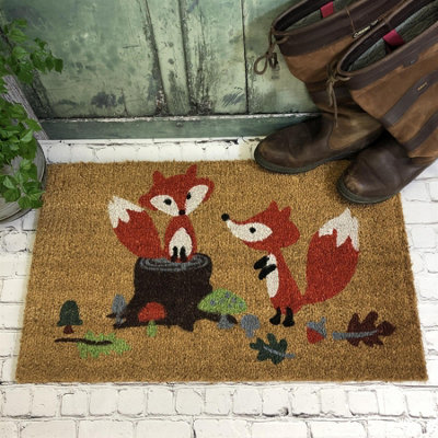 Woodland Fox Indoor & Outdoor Coir Doormat