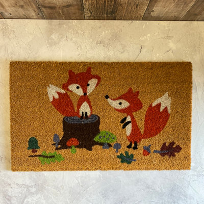 Woodland Fox Indoor & Outdoor Coir Doormat