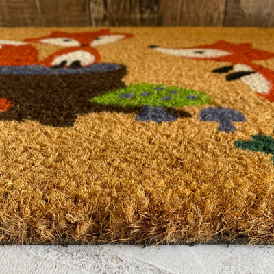 Woodland Fox Indoor & Outdoor Coir Doormat