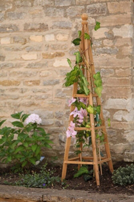 Woodland Obelisk 1.5m Large Garden Obelisk Outdoor Arch Heavy Duty