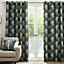 Woodland Trees 100% Cotton Light Filtering Pair of Eyelet Curtains