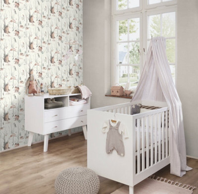 Woodland Walk Neutral Wallpaper