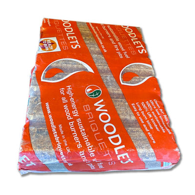 Woodlet Ready to Burn Firepit Pizza Oven Stove Eco Fuel Log Sawdust Briquettes 1 x 6 Pack - 7