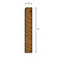 WOODLINE Prime Oak Hardwood Skirting & Architrave 120mm x 19mm x 2400mm - Unfinished (5 PACK)