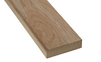 WOODLINE Prime Oak Hardwood Skirting & Architrave 70mm x 19mm x 2400mm - Unfinished (5 PACK)