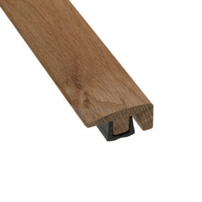 Woodline WE18 End Stop Door Bar Threshold 900mm - Unfinished Oak