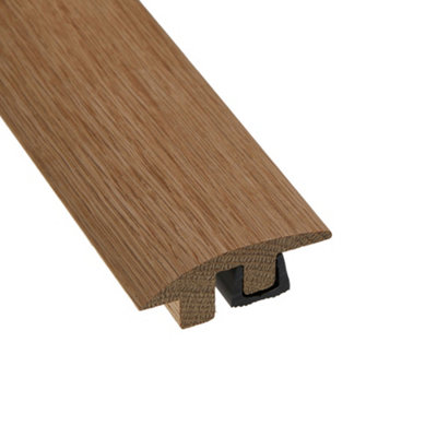 Woodline WSR18 Semi Ramp Door Bar Threshold 900mm Unfinished Oak