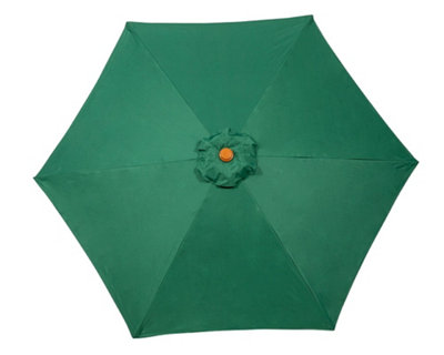 Woodlook Crank and Tilt Parasol - Aluminium/Polyester - L250 x W250 x H225 cm - Green