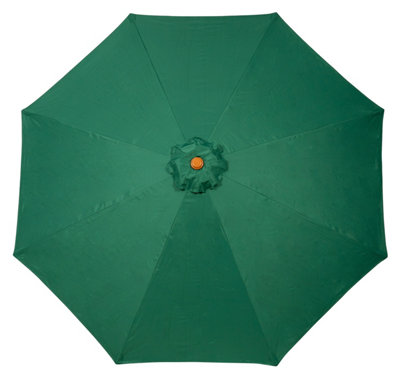 Woodlook Crank and Tilt Parasol - Aluminium/Polyester - L300 x W300 x H225 cm - Green