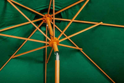 Woodlook Crank and Tilt Parasol - Aluminium/Polyester - L300 x W300 x H225 cm - Green - 6