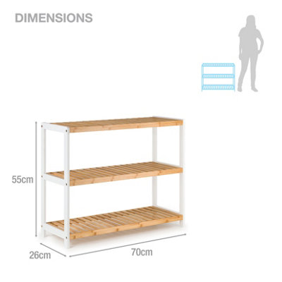 Woodluv 3-Tier Shoe Rack - 8