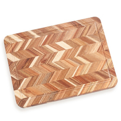 Woodluv Chopping Board, Chopping Boards for Kitchens, Strong, Durable Serving Board,  Acacia Wood Cutting Board.