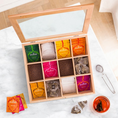 Woodluv Tea Box, Tea Bag Organiser, Tea Box for Tea Bags, Tea Bag ...