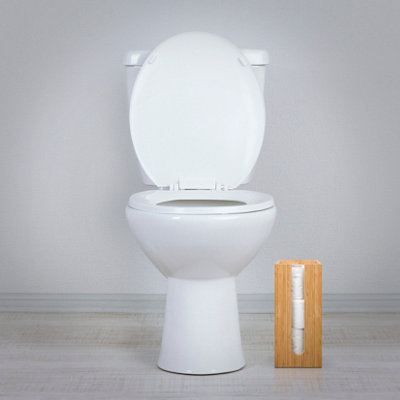 Woodluv Toilet Roll Holder Stand - 3