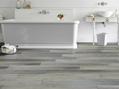 Woods SPC Rigid Core LVT Click - Ashen Oak - Only 18.99 per m2