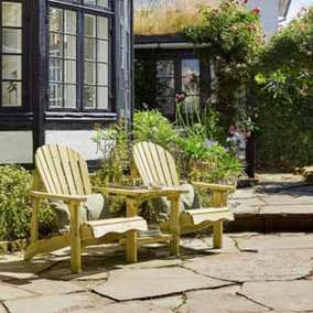 Woodshaw Wooden Salcombe Relax companion seat - L 900 mm x W 1730 mm x H 920 mm