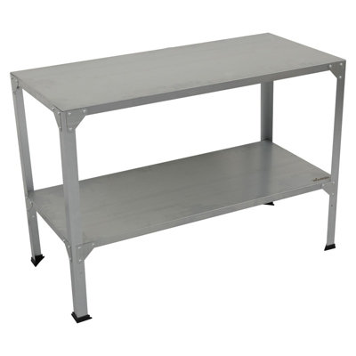 Woodside 2 Tier Galvanised Steel Potting Bench