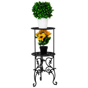 Woodside 2 Tier Heavy Duty Cast Iron Potted Plant Stand