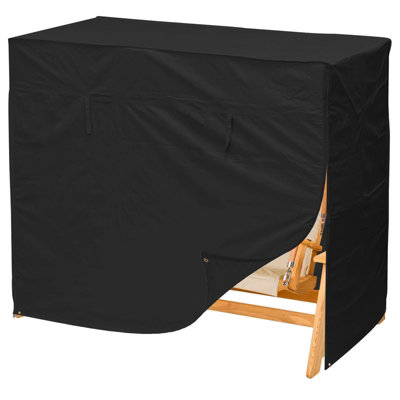 Woodside 3 Seater Garden Swing Cover BLACK