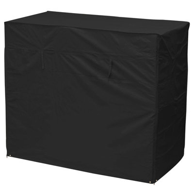 Woodside 3 Seater Garden Swing Cover BLACK