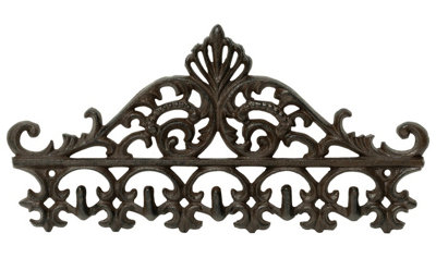 Woodside 5 Hooks Cast Iron Coat Rack