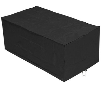 Woodside 6 Seater Rectangular Table Cover BLACK