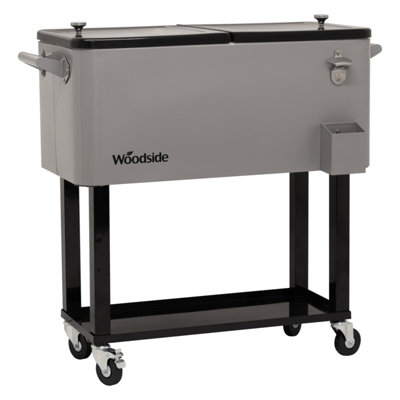 Woodside 76L Rolling Garden Drinks Cooler