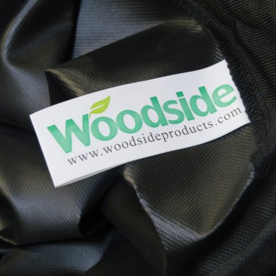 Woodside 8-10 Seater Rectangular Patio Set Cover BLACK