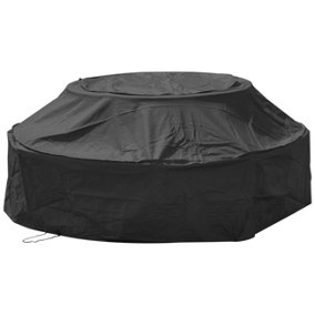 Woodside 8 Seater Round Picnic Table Cover BLACK