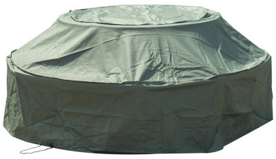 Woodside 8 Seater Round Picnic Table Cover GREEN