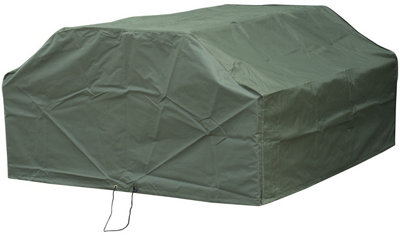 Woodside 8 Seater Square Picnic Table Cover GREEN