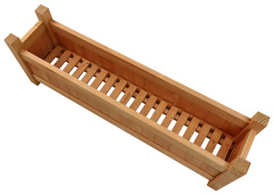 Woodside Aldeby Wooden Garden Planter - LARGE 2 PACK - 4