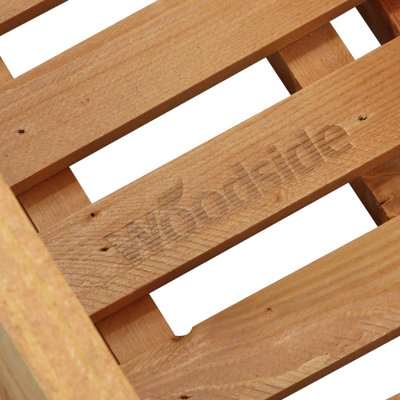 Woodside Aldeby Wooden Garden Planter - LARGE 2 PACK - 5