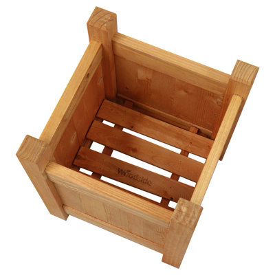 Woodside Aldeby Wooden Garden Planter - SMALL 2 PACK - 5