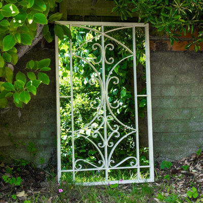 Woodside Alston Large Decorative Rectangle Outdoor Garden Mirror