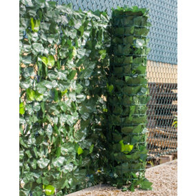Woodside Artificial Ivy Leaf Screening Hedge - 1m x 3m