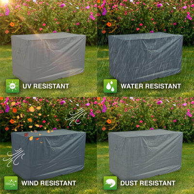 Woodside Bistro Patio Set Cover GREY - 9