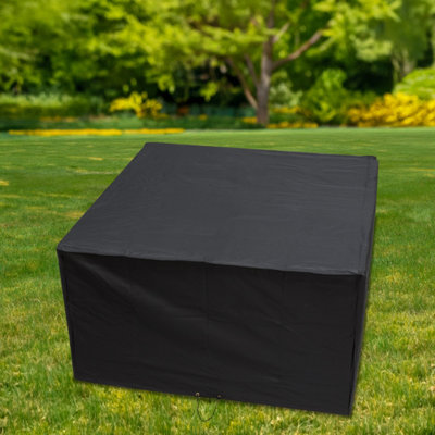 Woodside Black Rattan Furniture Set Cover 135x135x74cm - 3