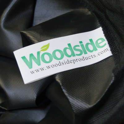Woodside Black Rattan Furniture Set Cover 135x135x74cm