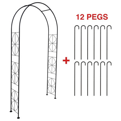 Woodside Blackpool Decorative Metal Garden Arch