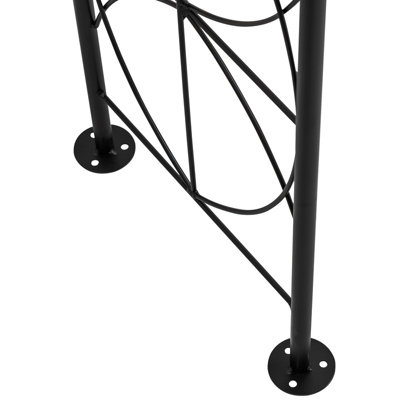 Woodside Blackpool Decorative Metal Garden Arch - 3