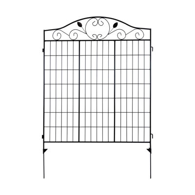 Woodside Brooke Garden Metal Border Fence 4 PACK - 3
