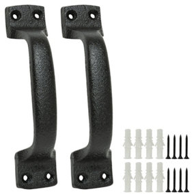 Woodside Cast Iron Barn Style Handle 2 Pack