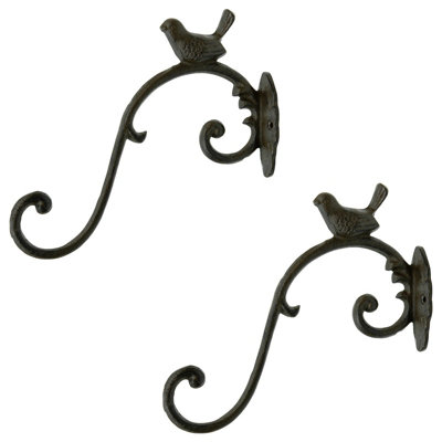 Woodside Cast Iron Bird Plant Hanger Wall Hook