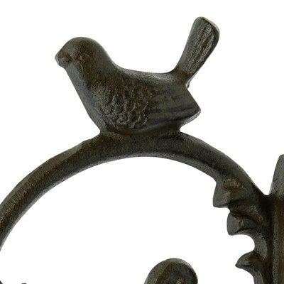 Woodside Cast Iron Bird Plant Hanger Wall Hook