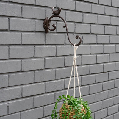 Woodside Cast Iron Bird Plant Hanger Wall Hook - 5