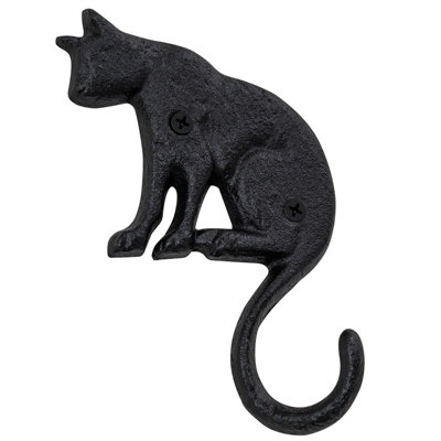 Woodside Cast Iron Cat Single Wall Hanger